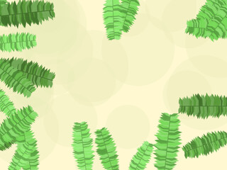 Exotic Palm Leaves Botanical Pattern Background © iushakovsky