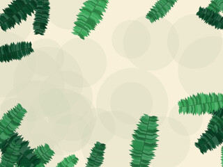 Exotic Palm Leaves Botanical Pattern Background © iushakovsky