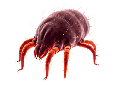  a dust mite isolated on transparent background