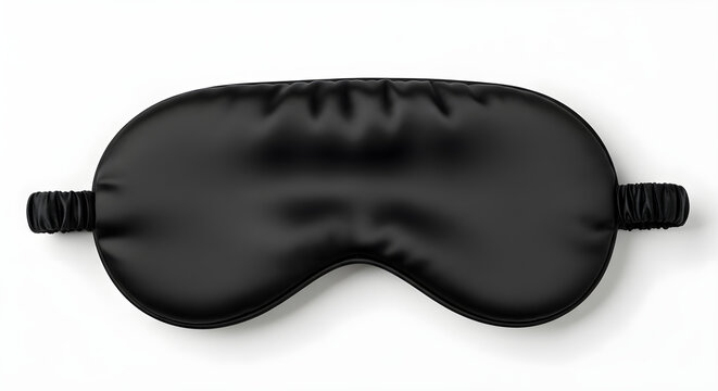 Black sleep mask with transparent background