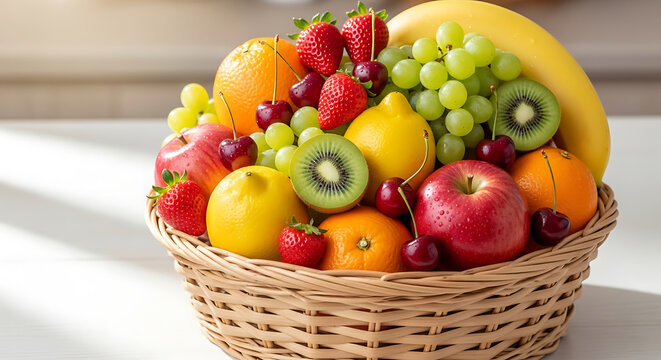 Frutas gostosas, as mais belas frutas, gerado por IA