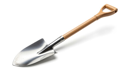 Fototapeta premium Gardening shovel with wooden handle