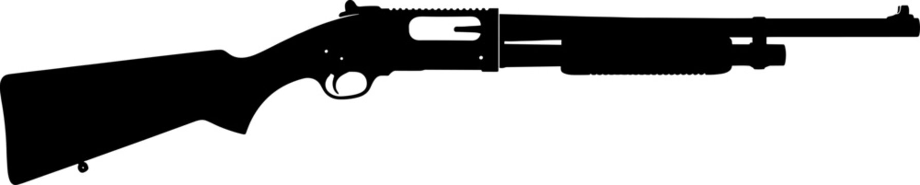 Semi automatic shotgun silhouette for tactical applications