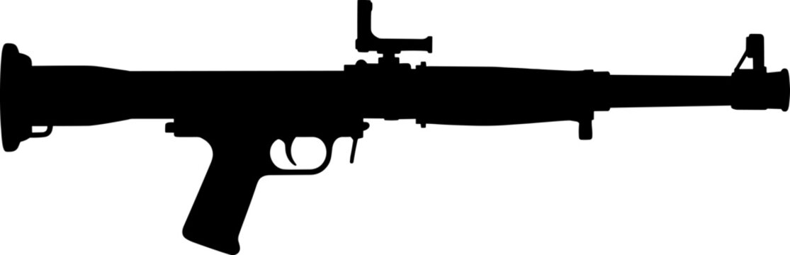 Shoulder fired anti-tank weapon silhouette