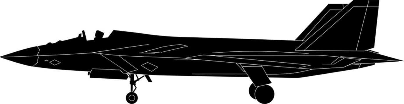 Advanced stealth fighter jet military aircraft