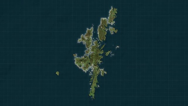 Shetland Islands Map Animation