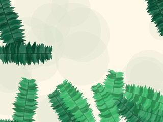 Palm Leaves Tropical Pattern Jungle Background © iushakovsky