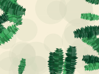 Palm Leaves Summer Vacation Pattern Background © iushakovsky