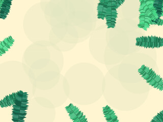 Palm Leaves Summer Vacation Pattern Background © iushakovsky