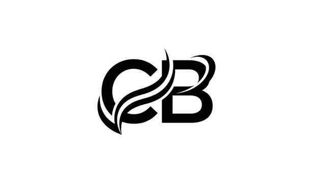 CB Letter Monogram Logo Vector Illustration Modern Business Branding Symbol Isolated on White Background
