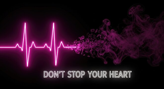 A striking visual plea to keep your heart beating with a futuristic design twist