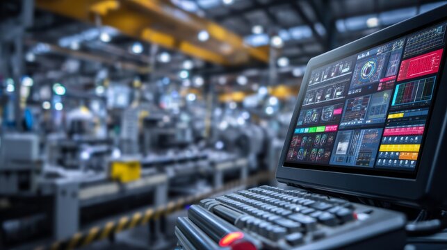 Advanced Automation Control Hub with Programmable Logic Interface Display