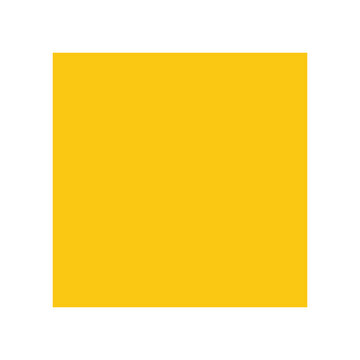 A solid yellow square shape with smooth edges and a bright hue