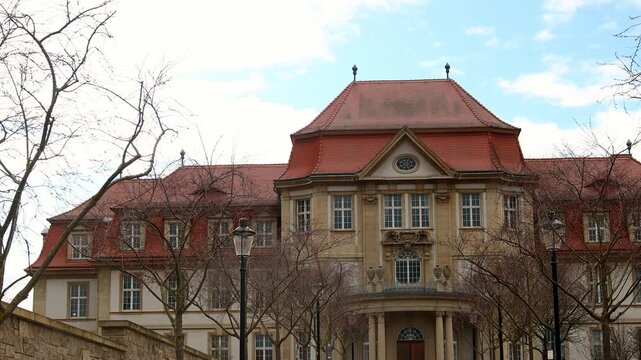 the historic city of naumburg an der saale in germany 4k video