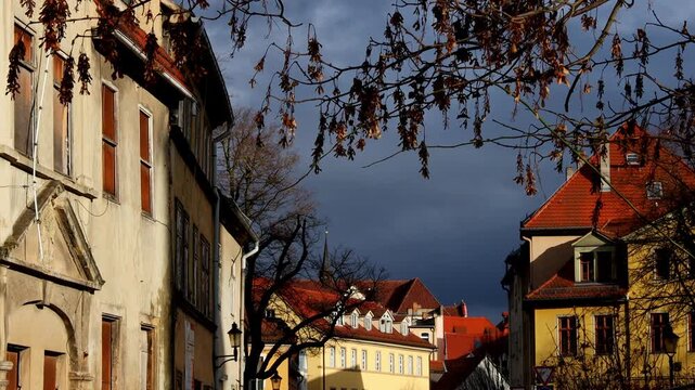 the historic city of naumburg an der saale in germany 4k video
