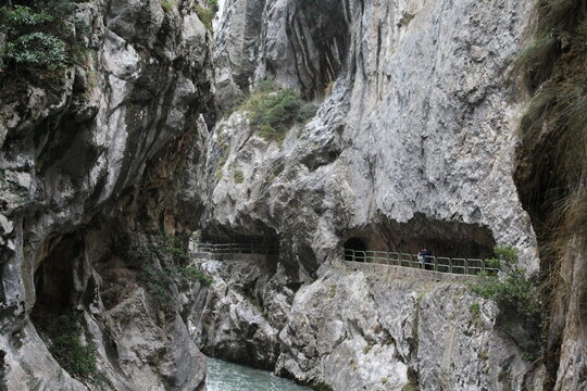 a cave in the mountains