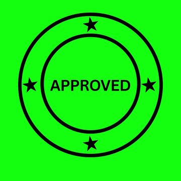 Approved Animation Green Screen White Black Background Animated Checkmark Tick Mark Stamp Approval Motion Graphic 4K Loop Alpha Channel Video Overlay Element