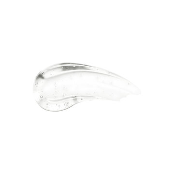 Isolated Clear Gel Swatch with Bubbles PNG on Transparent Background