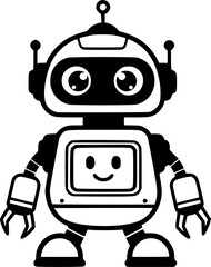 Naklejka premium robot icon.