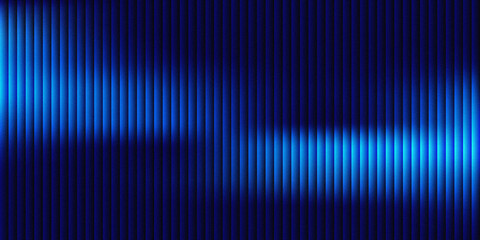 Fototapeta premium Abstract digital pattern with blue and purple vertical lines on dark background
