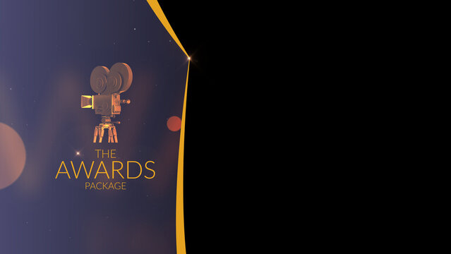 Awards Package Overlay Left &ndash; Luxury Event Graphics, Cinematic Opener, Titles, Lower Thirds and Transitions for Award Shows, Gala and Corporate Events