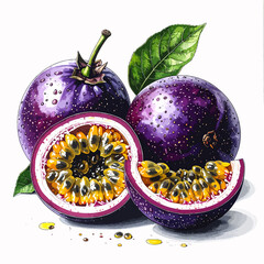 Marakuja ilustracja
