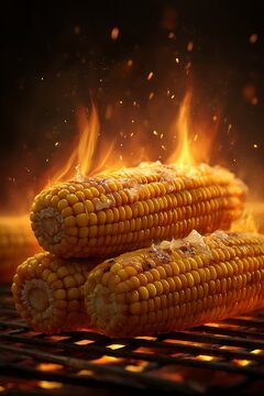 Glowing embers in a rustic metal fire pit with golden flames and sparks flying upward