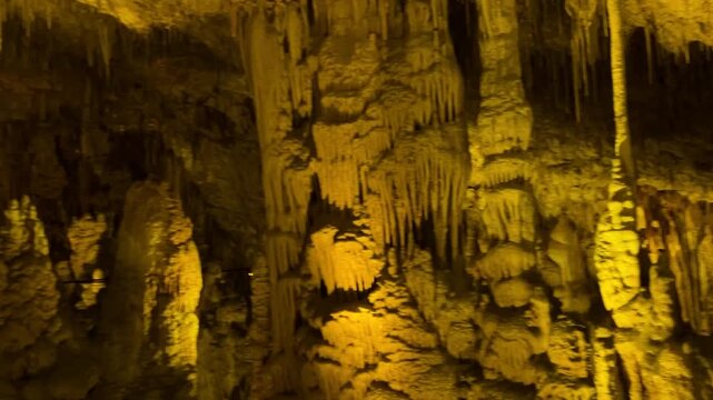 Sarek National Park in Israel. A karst cave in the Judean Mountains near Beit Shemesh.