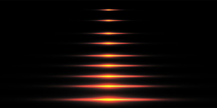 Futuristic black background with warm, stacked perspective lines. Additional large central lens flare at the base, creating an intense, layered cyberpunk stage effect.
