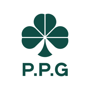 Green fourleaf clover logo with ppg text