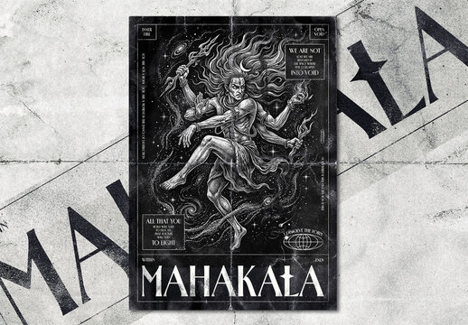 Esoteric Myth Dark Poster Template