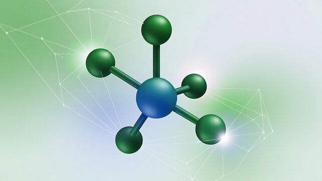 Green ammonia molecular structure central nitrogen atom bonded to three hydrogen atoms. Clean energy, eco-friendly ammonia production, sustainable solutions in agriculture, industry, eco energy. 