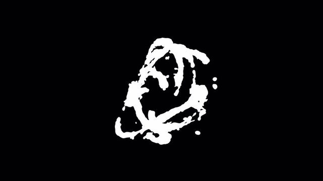 White splash forms dynamic, swirling motion against pure black background