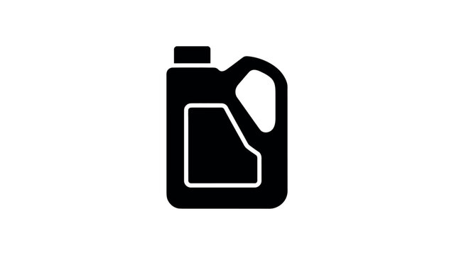 Fuel Canister Oil Container Petrol Gallon Icon Vector