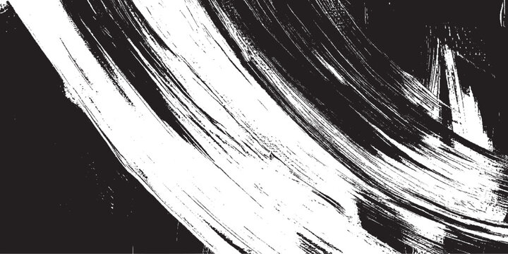 Vector brush stroke texture. Distressed uneven grunge background. Abstract vector illustration. Overlay over any design to create interesting effect and depth. Black isolated on white. EPS10