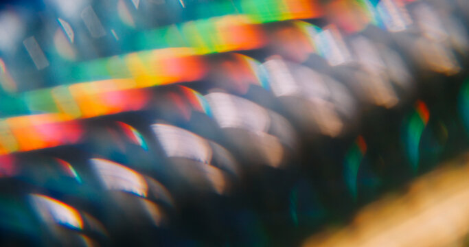 Gradient blur light. Striped background. Colorful luminosity lines abstract texture. Vintage red green gray glow old film art effect.