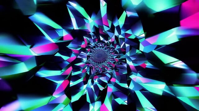 Abstract Fractal Pattern Recursive Motion Loop 4K