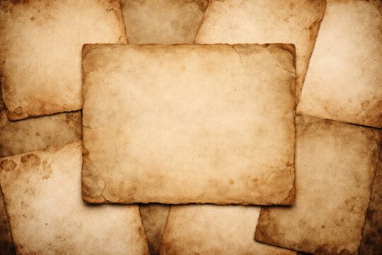 Collection of rough textured faded paper perfect for vintage designs with copy space included