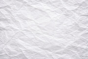 Obraz premium White wrinkled paper panel background with generous copy space