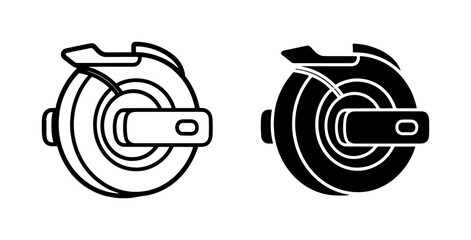 Electric Unicycle Icon Set for Personal Mobility © Masud