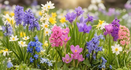 Obraz premium set of spring flowers