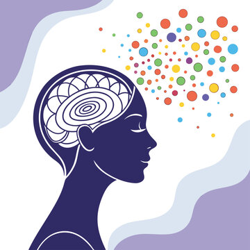 Creative Mind, Brainstorming Concepts, Mental Health, Psychology Vector