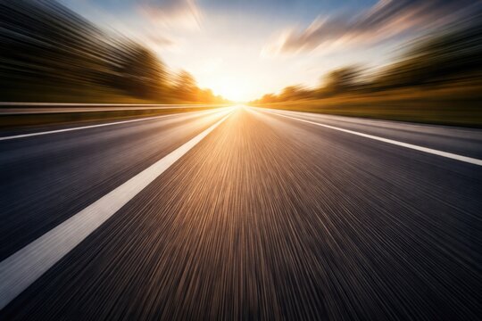 fast moving road blur texture with copy space for text