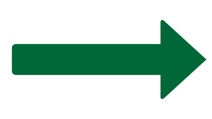 Green arrow pointing to the right on a white background with direction isolated movement navigation continue objective strategy decision progress minimalist signpost guidance © Taslima