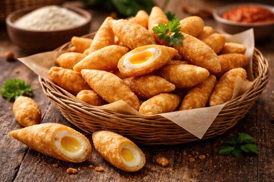Tapioca Flour Telor Gabus Served Crispy with Smooth Egg Center