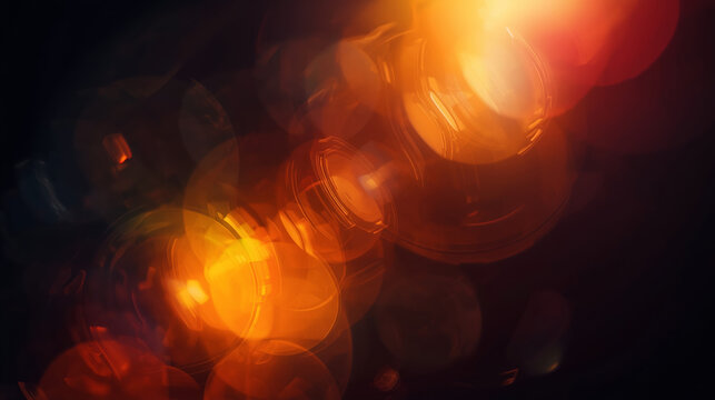 Light leaks overlay effect featuring motion blur and orange light, combined with a retro film distressed flare on a black background. This includes an abstract analog film burn speed light leak, along