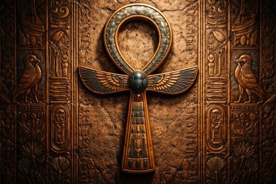 Hieroglyphic depiction of the Ankh symbolizing life and immortality