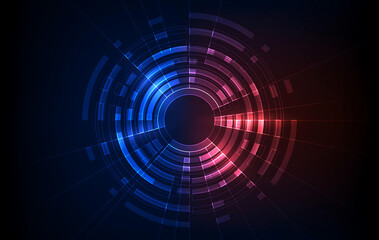 Fototapeta premium Abstract digital swirls radiating vibrant colors in a mesmerizing pattern