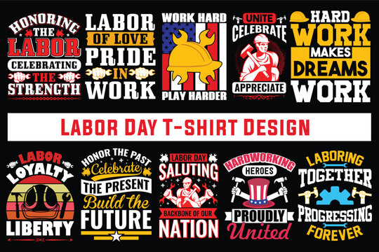 Labor Day T Shirt Design Bundle