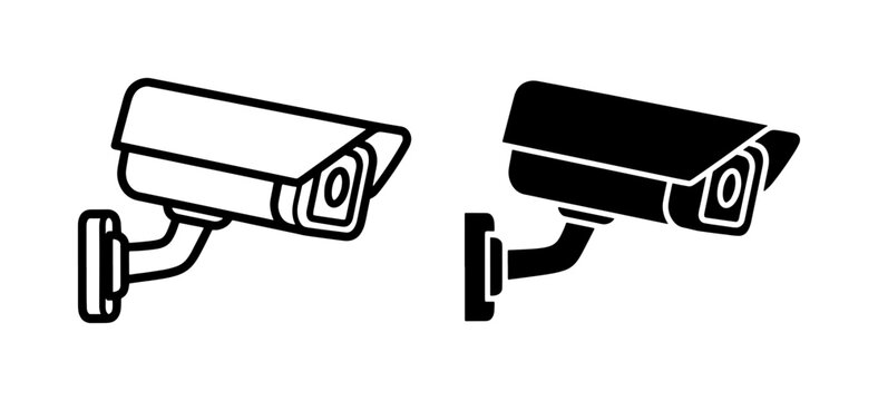 Security Camera Surveillance Icon Set
